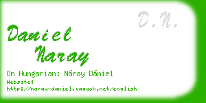 daniel naray business card